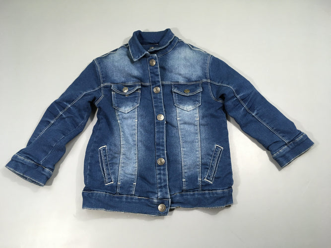 Veste denim doublée softy, moins cher chez Petit Kiwi