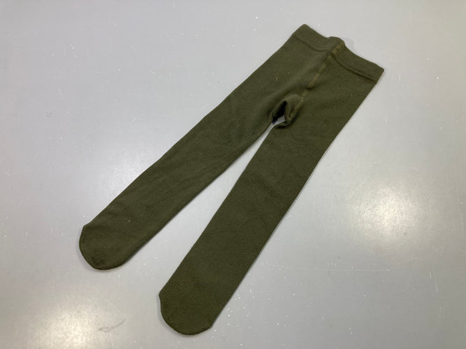 Collant vert kaki, bouloché, moins cher chez Petit Kiwi