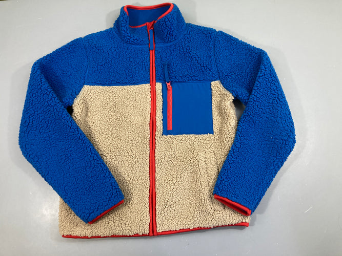 Polar zippé bleu/beige anytime, moins cher chez Petit Kiwi