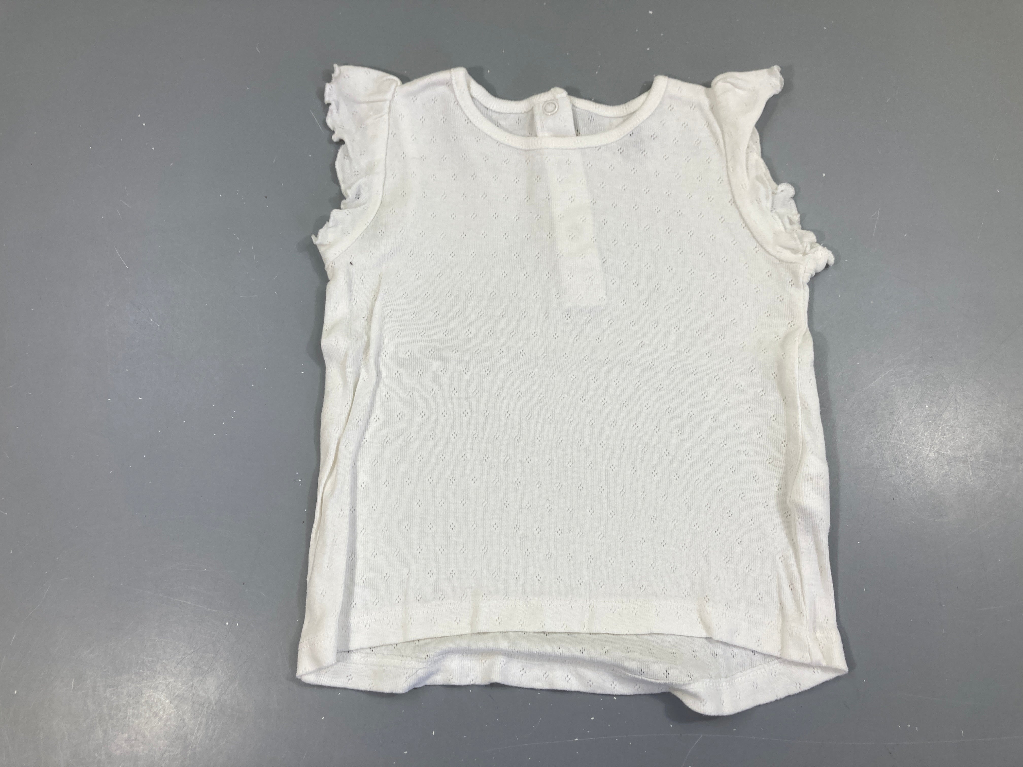 T-shirt m.c blanc ajouré