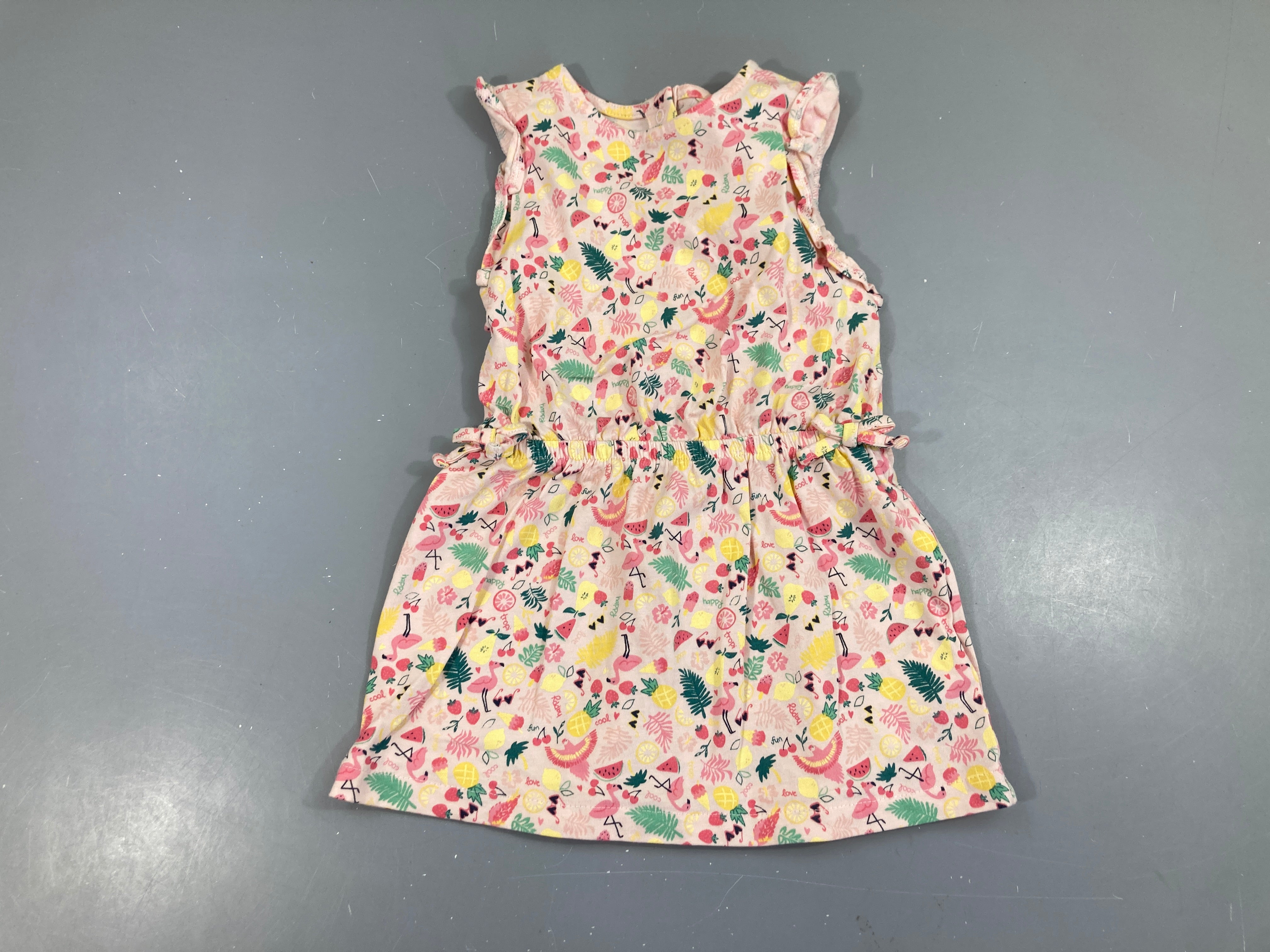 Robe m.c jersey rose fruits