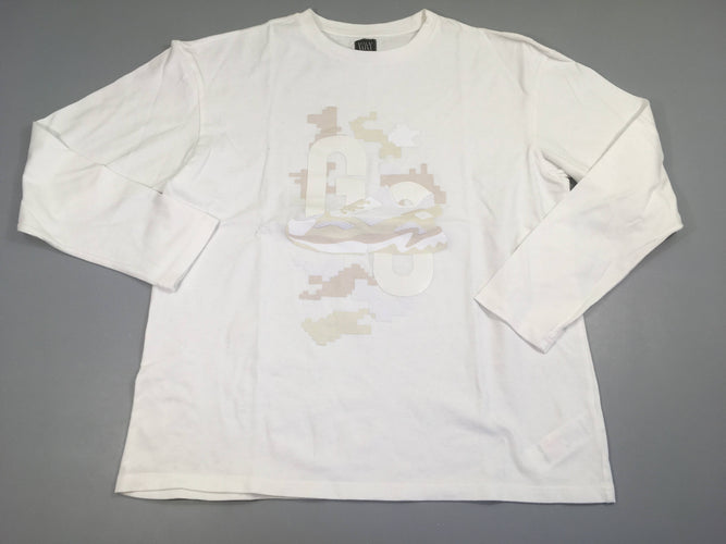 T-shirt m.l blanc GO, moins cher chez Petit Kiwi