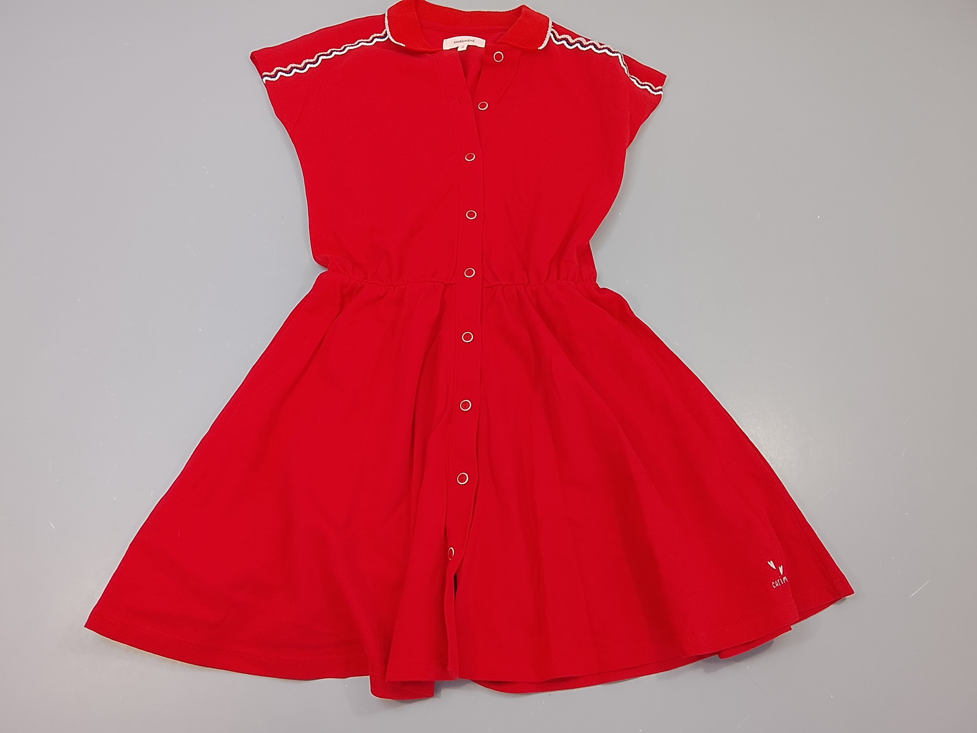 Robe m.c rouge matière polo
