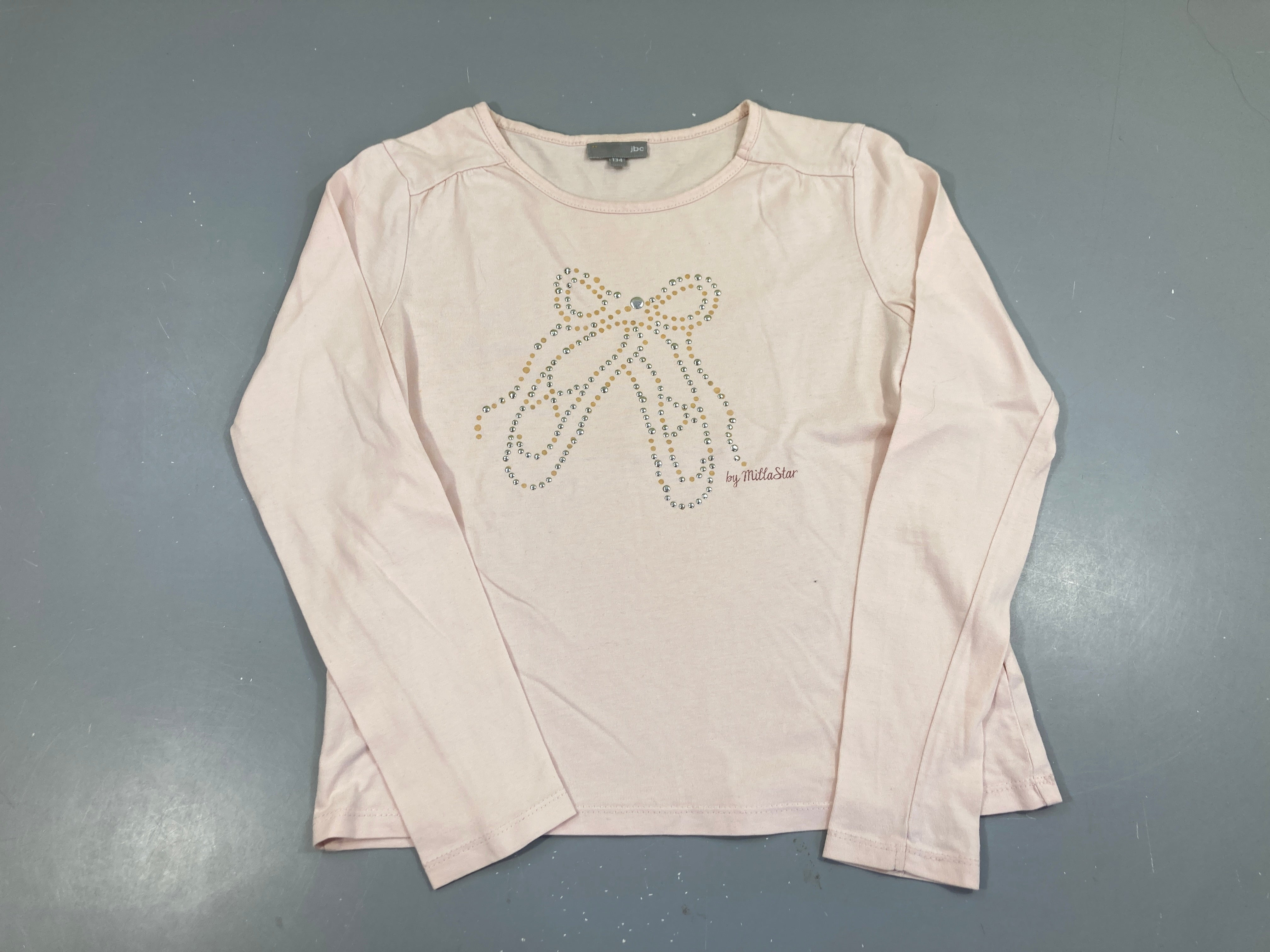 T-shirt m.l rose ballerines clous