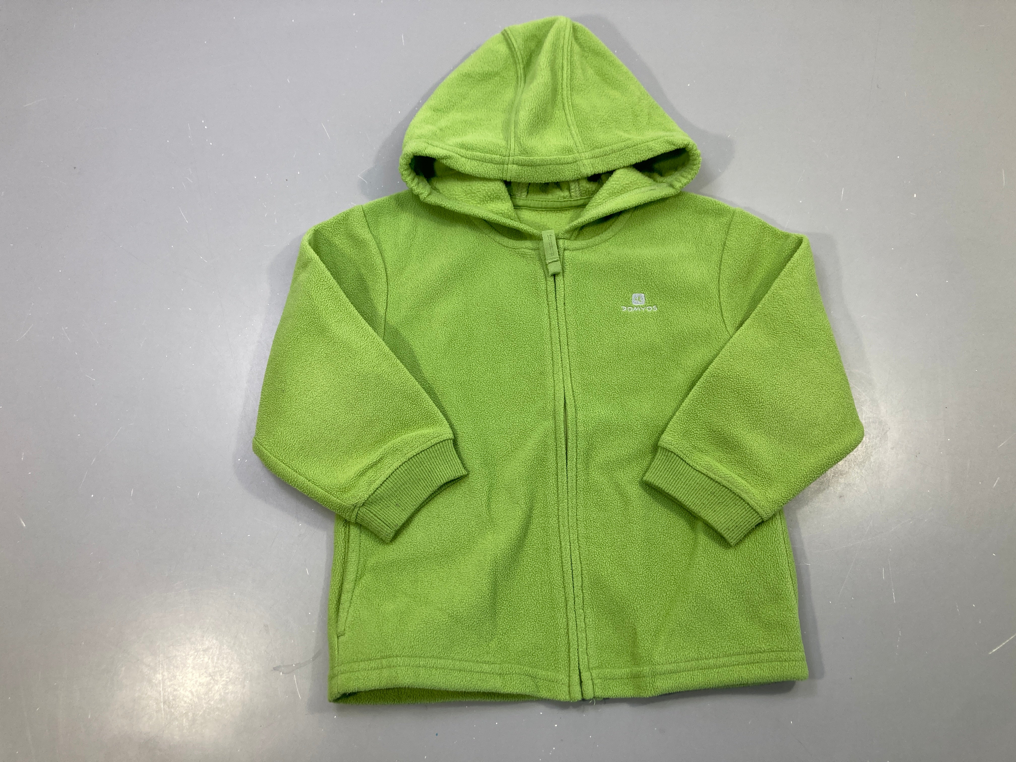 Polar zippé vert pomme capuche, Domyos