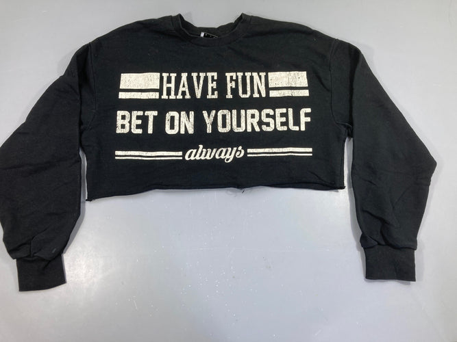 Sweat court noir Yourself, moins cher chez Petit Kiwi