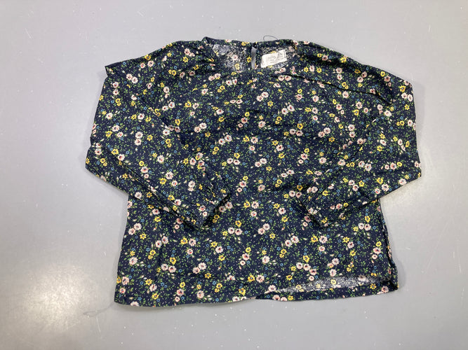 Blouse m.l bleu marine fleurie, moins cher chez Petit Kiwi