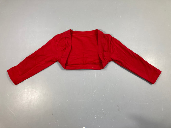 Robe s.m satinée blanc fleurs + boléro rouge, moins cher chez Petit Kiwi