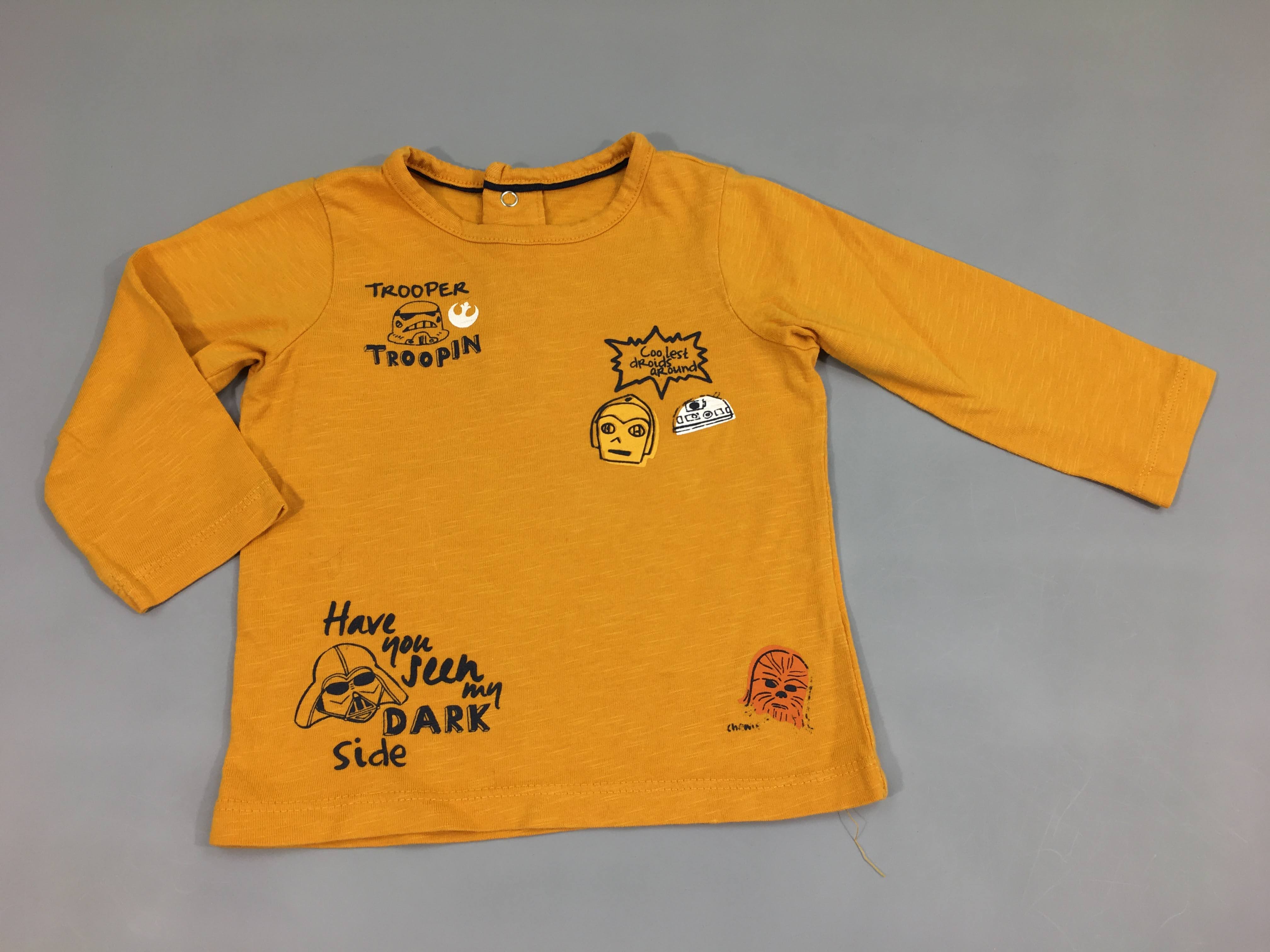 T-shirt m.l jaune moutarde Star Wars