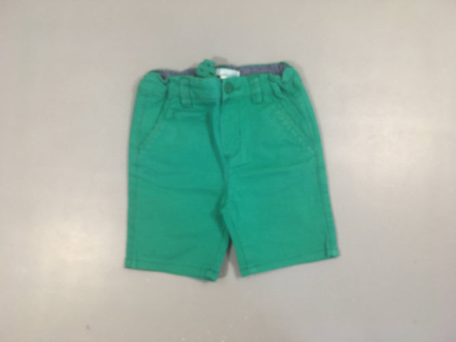 Bermuda chino vert, moins cher chez Petit Kiwi
