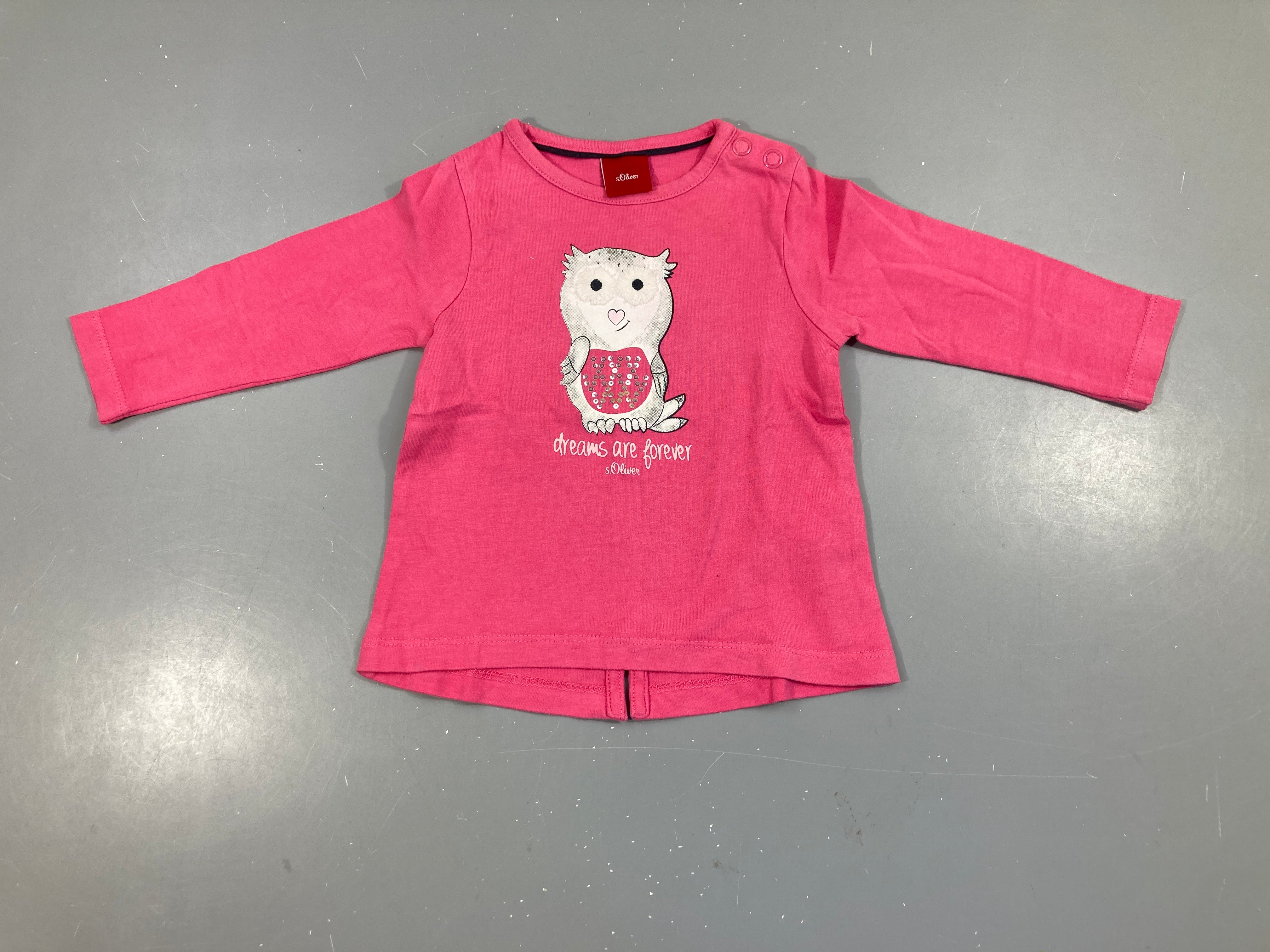 T-shirt m.l rose hibou