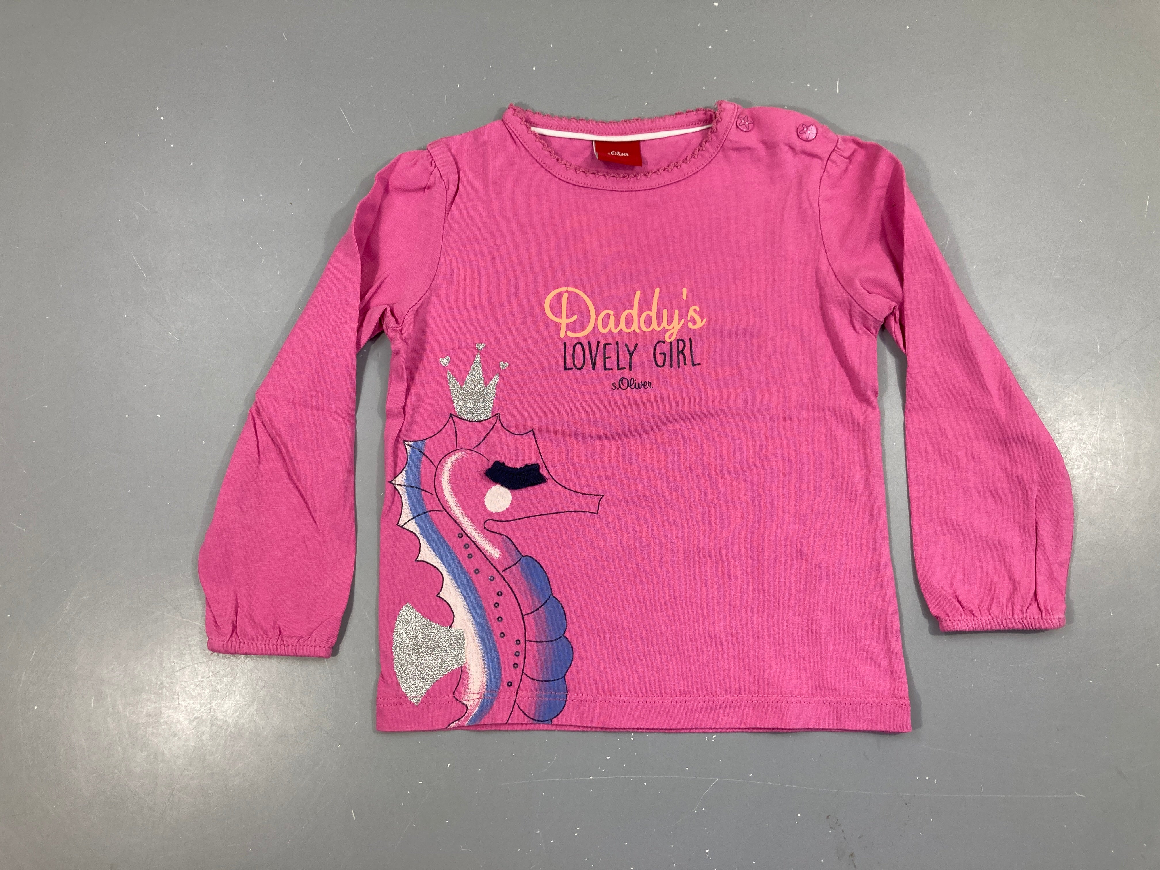 T-shirt m.l rose hippocampe