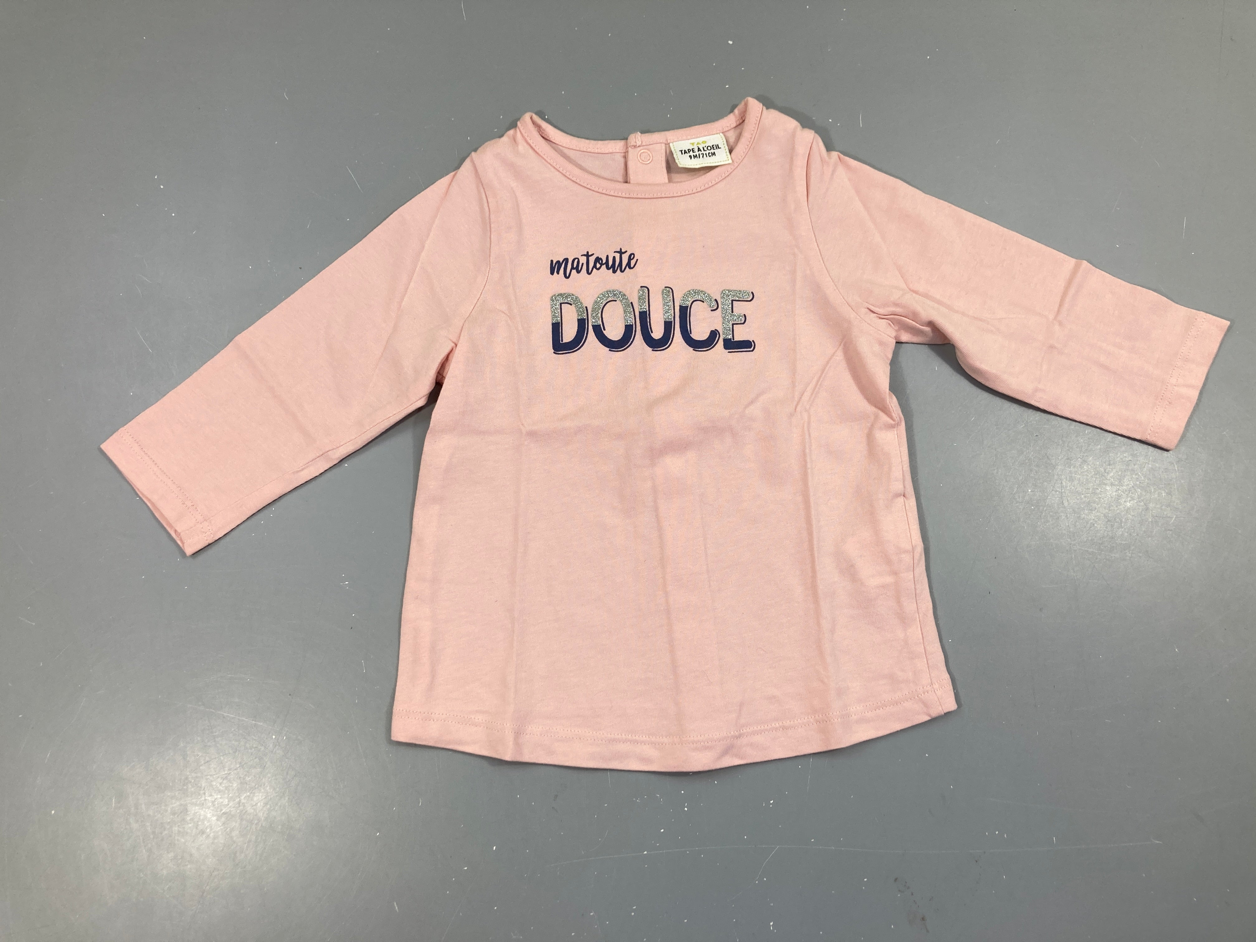 T-shirt m.l rose Douce