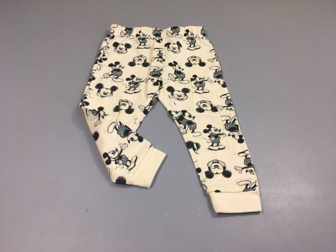 Pantalon de training blanc cassé Mickey, moins cher chez Petit Kiwi