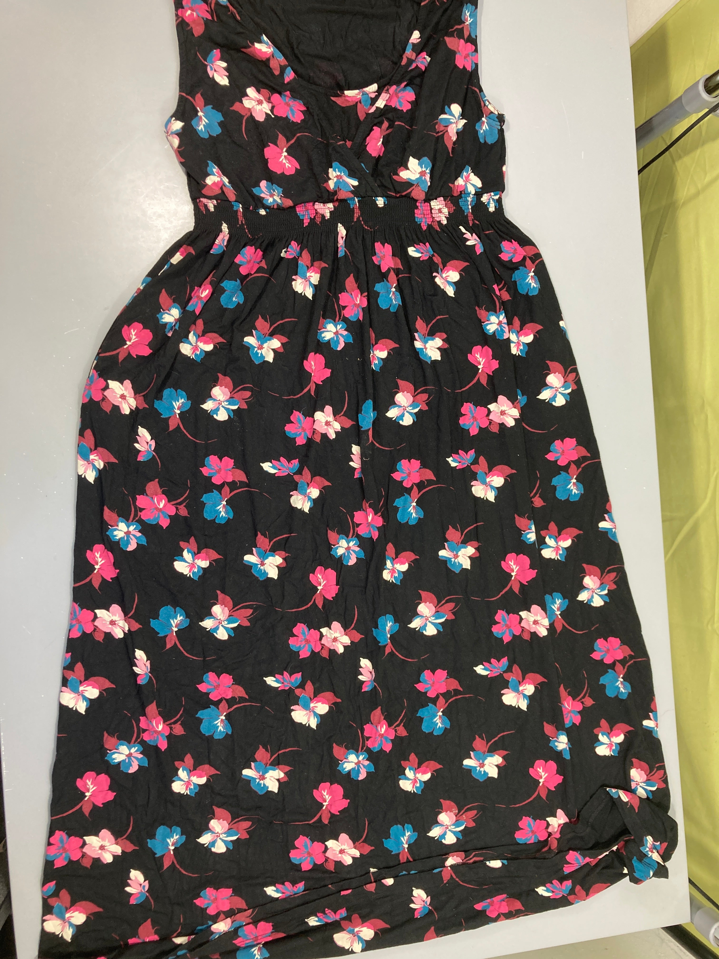 Robe s.m d'allaitement molleton noir fleurs, JoJo maman bébé