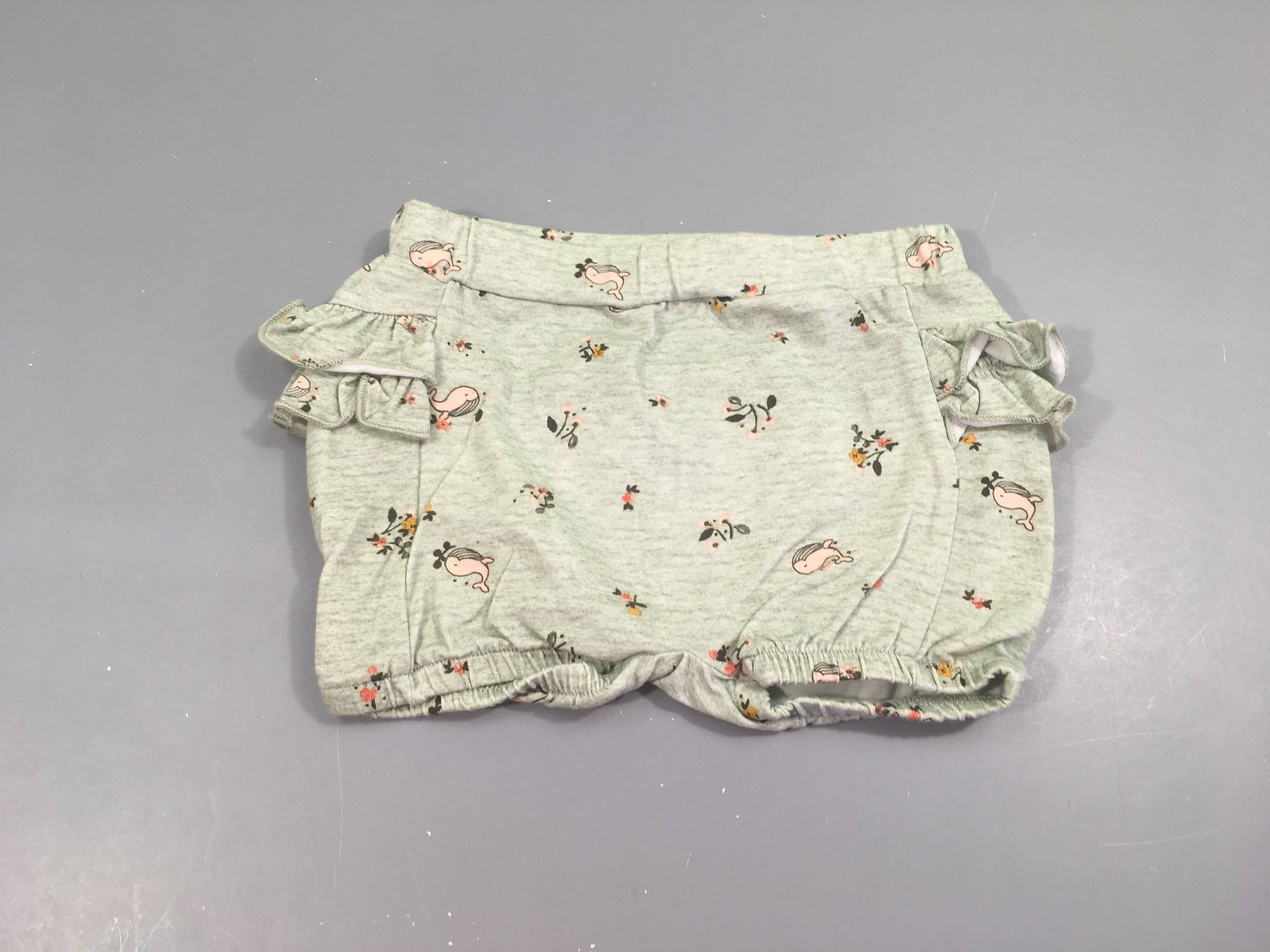 Bloomer jersey vert, baleines , volants