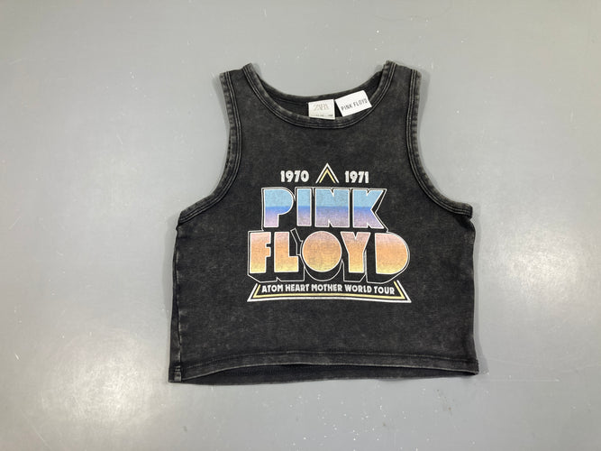 T-shirt s.m court noir chiné Pink, moins cher chez Petit Kiwi