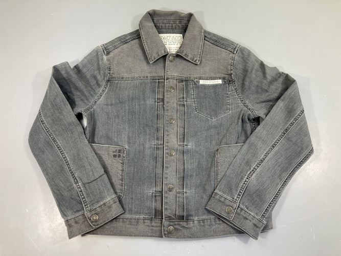 Veste en jean grise, moins cher chez Petit Kiwi