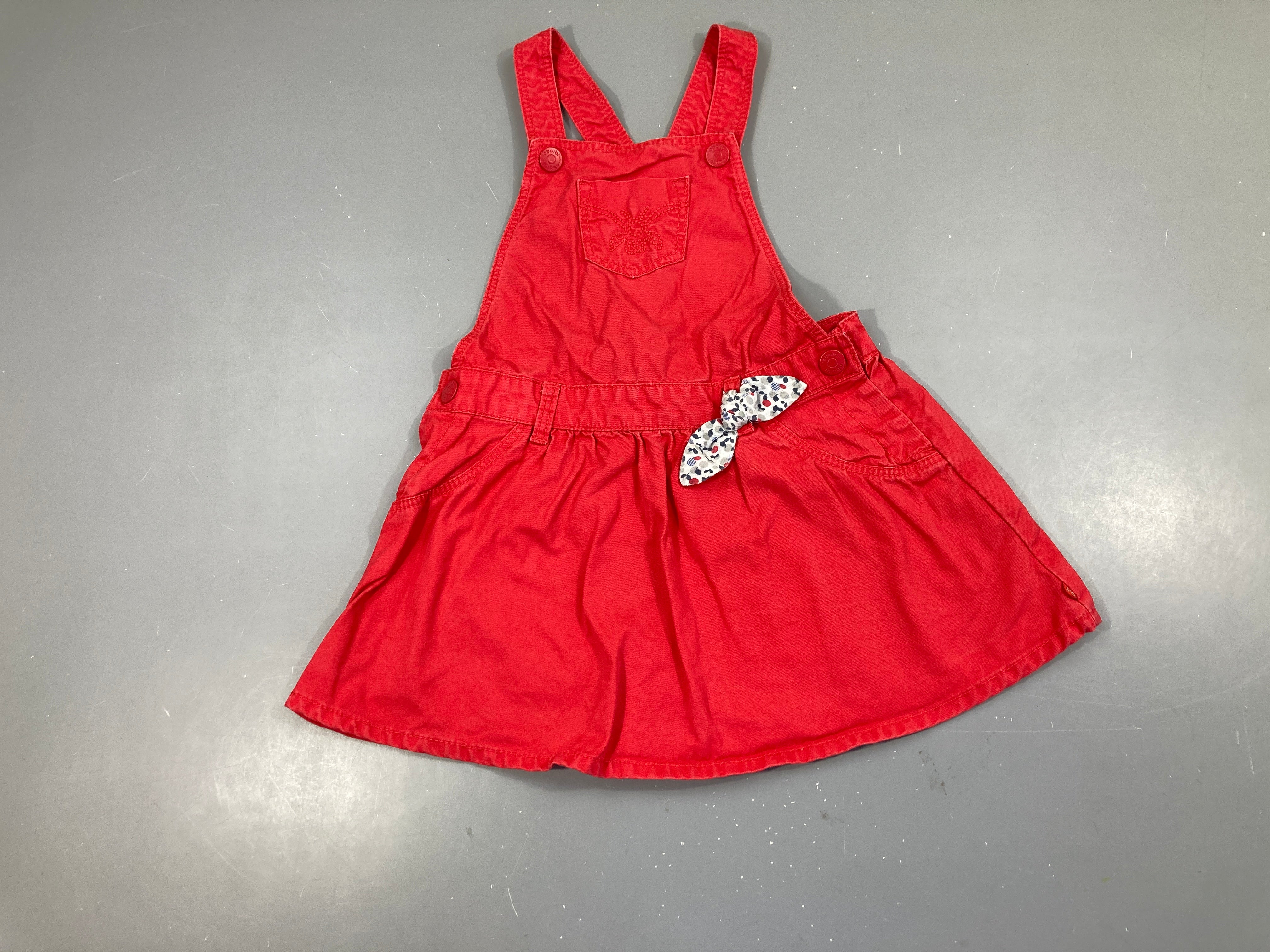 Robe Salopette rouge