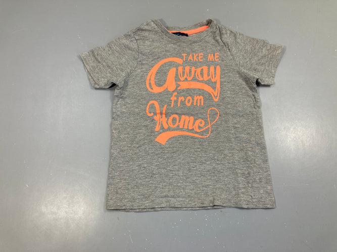 T-shirt m.c gris chiné Away, moins cher chez Petit Kiwi