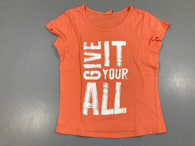 T-shirt m.c orange Give it, moins cher chez Petit Kiwi