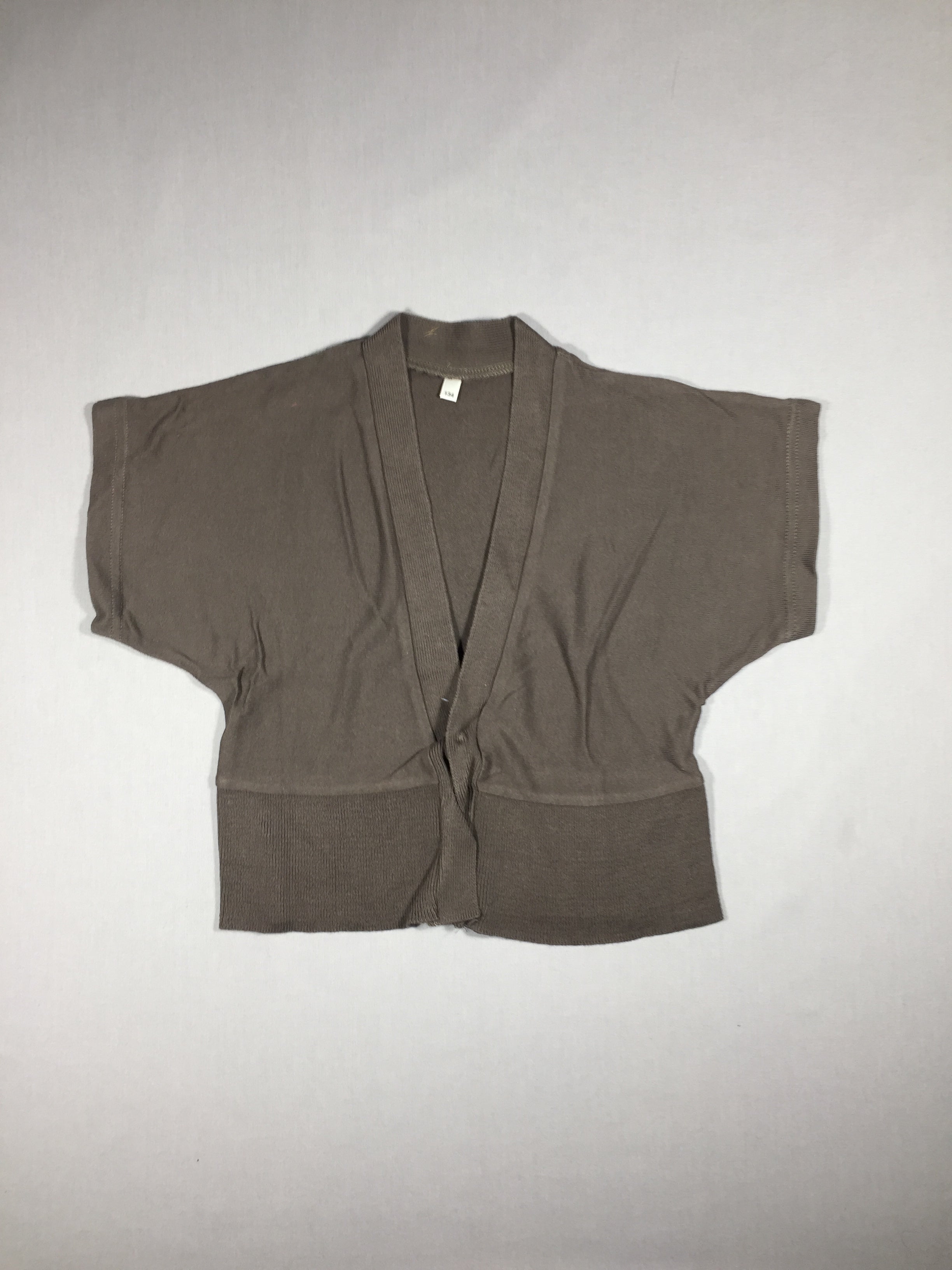 Gilet m.c gris - 2 pressions