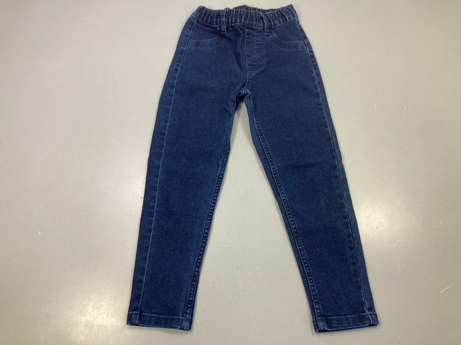 Pantalon jean bleu brut, taille élastique, Aldi, moins cher chez Petit Kiwi