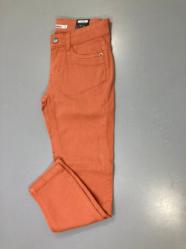 NEUF Pantalon toile rouille slim, moins cher chez Petit Kiwi
