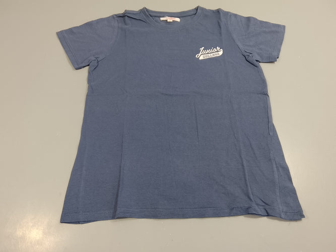 T-shirt m.c bleu "junior college", moins cher chez Petit Kiwi