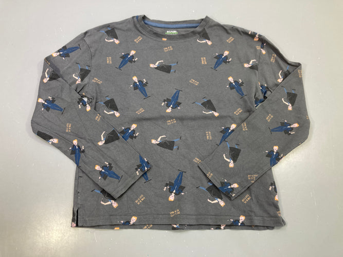 T-shirt m.l gris anthracite magiciens, moins cher chez Petit Kiwi