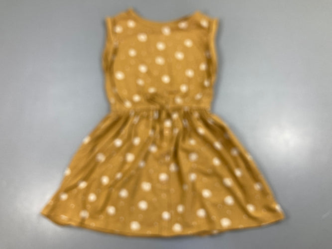 Robe m.c jersey ocre coquillages, moins cher chez Petit Kiwi