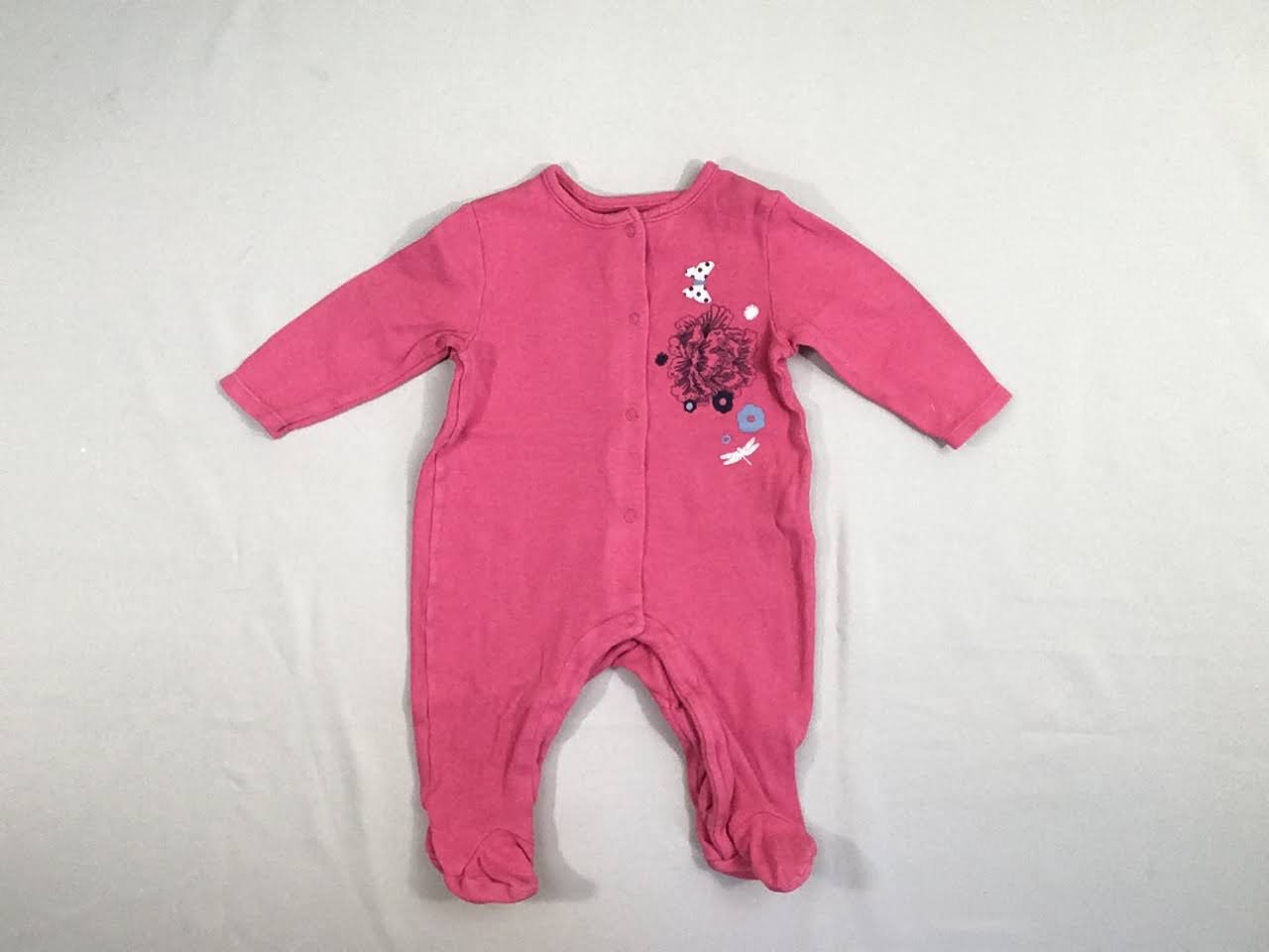 Pyjama jersey rose papillon, boloché