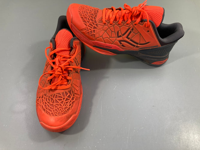 Baskets tennis orange/gris foncé, terre battue, Artengo Strong Pro Clay, 40, moins cher chez Petit Kiwi