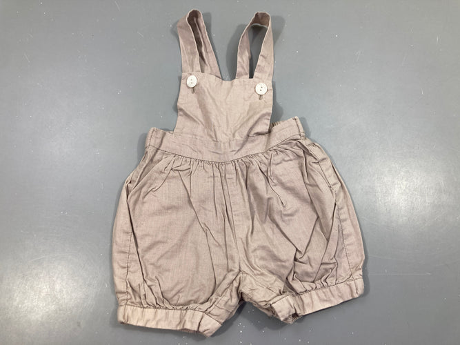 Salopette short beige, moins cher chez Petit Kiwi