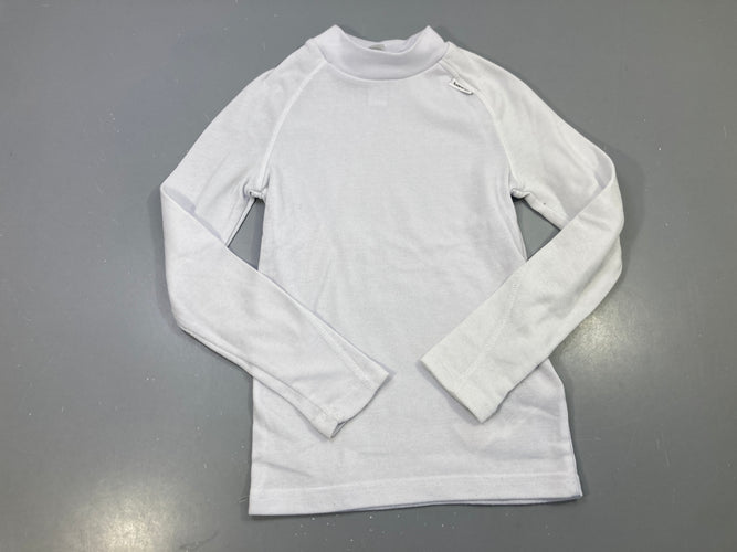 T-shirt m.l col montant blanc, thermique, Wedze, moins cher chez Petit Kiwi