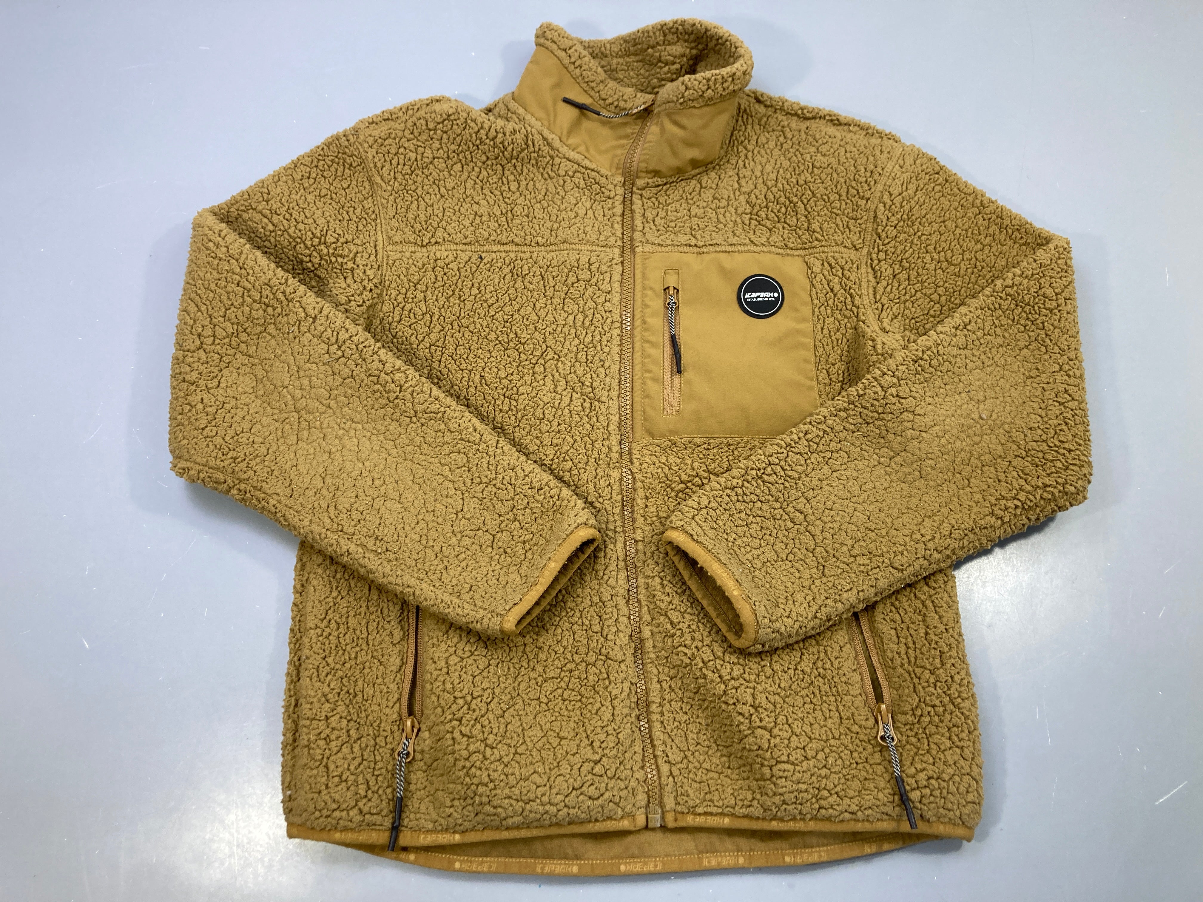 Sweat zippée camel sherpa, poches zippées, Icepeak