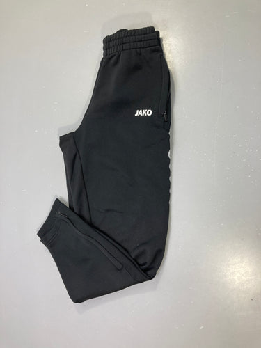 Pantalon de survêtement noir, poches zippées, moins cher chez Petit Kiwi
