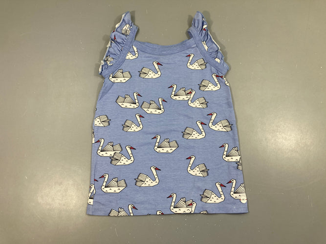 T-shirt m.c bleu cygnes, moins cher chez Petit Kiwi