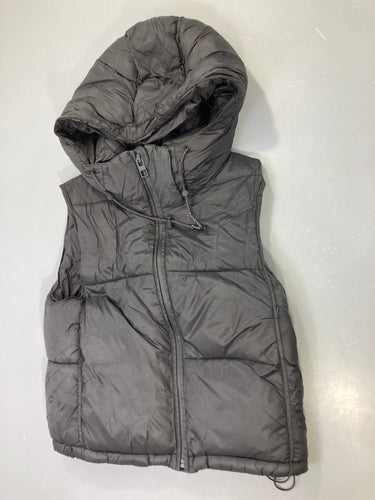 Doudoune s.m noire à capuche zippée, moins cher chez Petit Kiwi