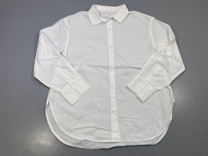 Chemise m.l blanche unie, moins cher chez Petit Kiwi