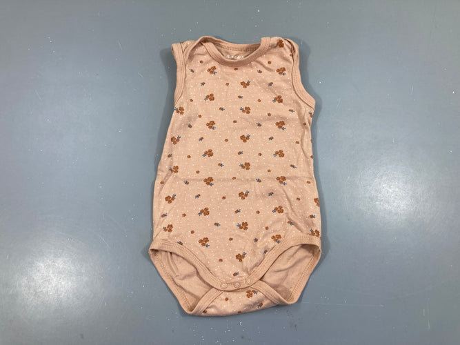 Body s.m brun fleuri pois, moins cher chez Petit Kiwi