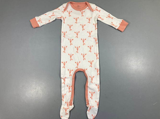 Pyjama jersey blanc homards Fresk, moins cher chez Petit Kiwi