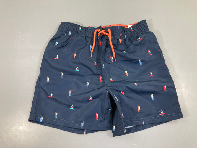 Maillot short bleu marine surfer, moins cher chez Petit Kiwi