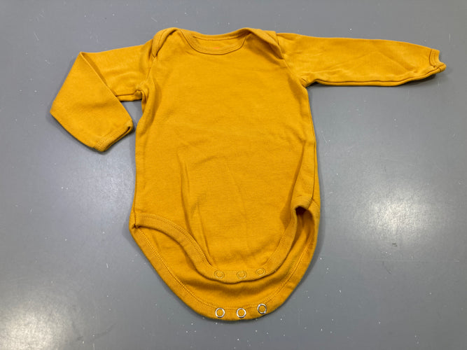 Body m.l jaune, moins cher chez Petit Kiwi
