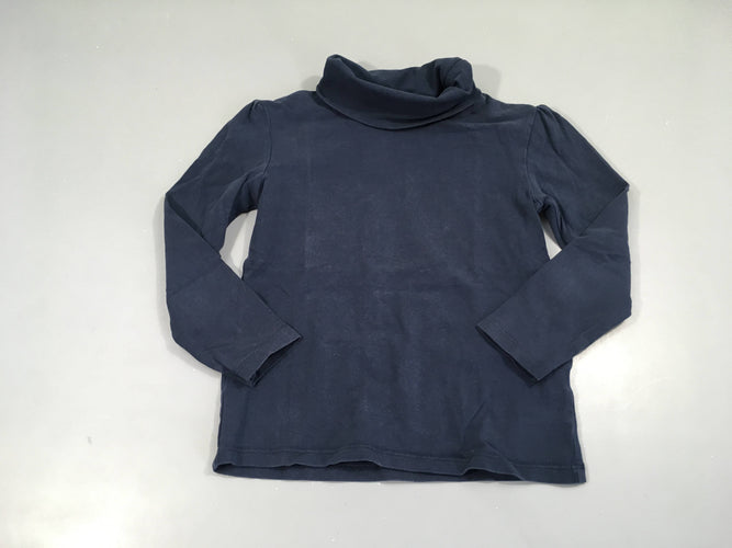 T-shirt m.l col roulé bleu foncé, moins cher chez Petit Kiwi