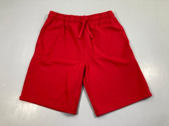 Bermuda molleton rouge, moins cher chez Petit Kiwi