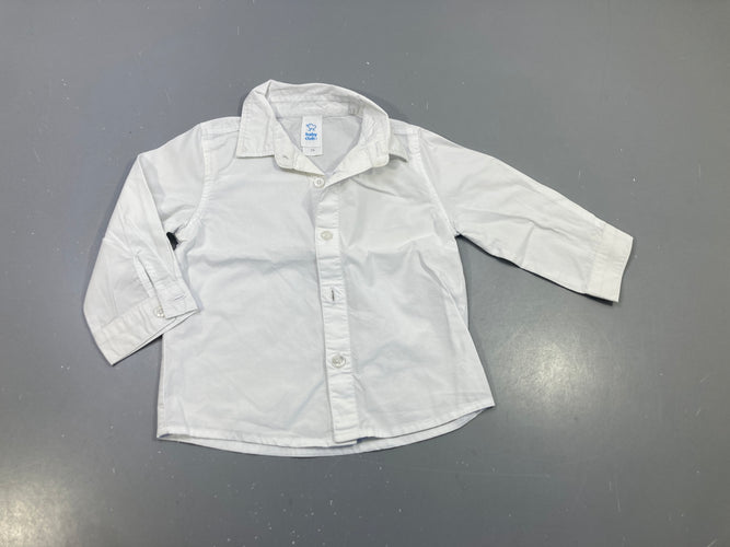 Chemise m.l blanche, moins cher chez Petit Kiwi