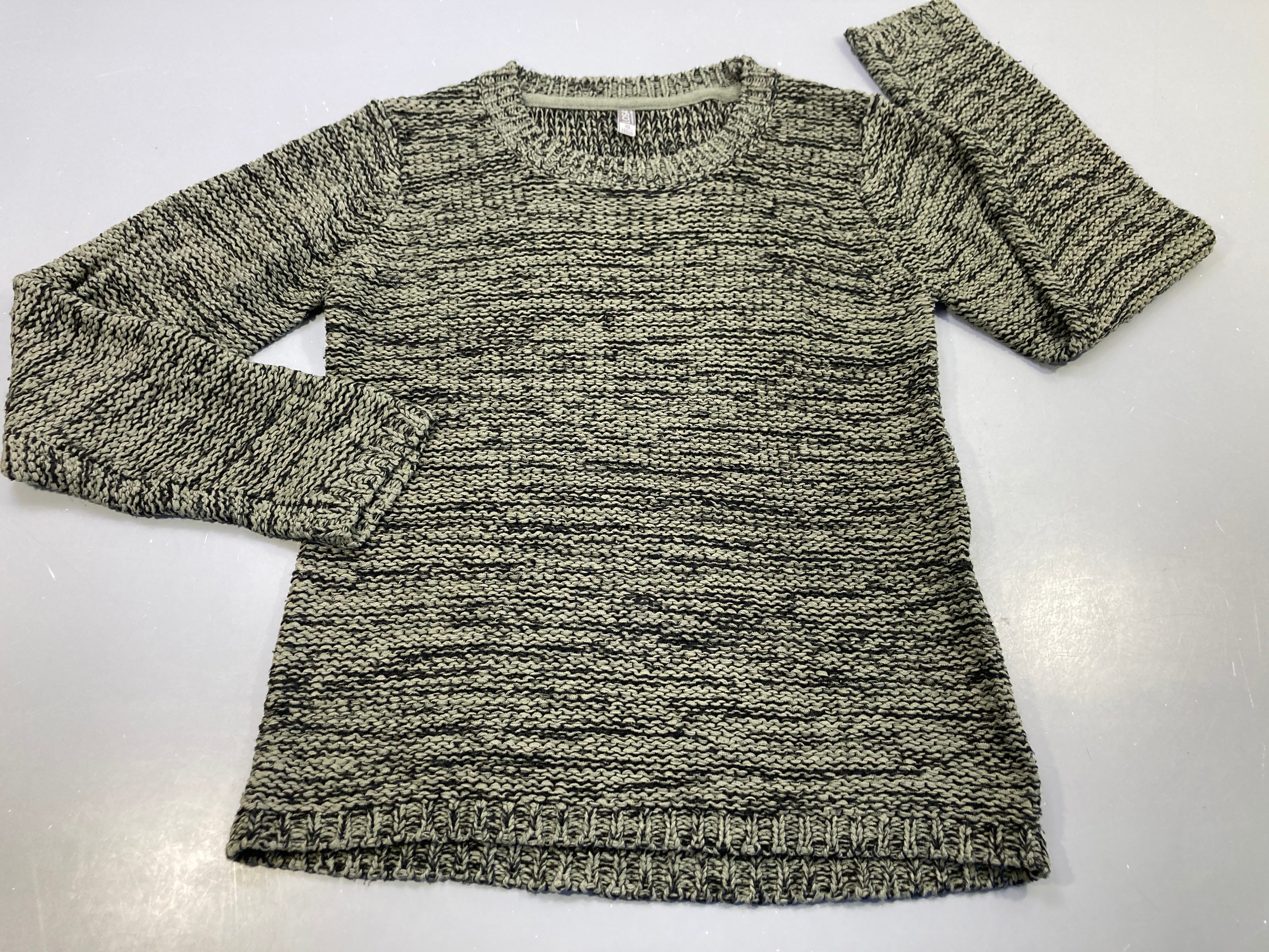 Pull en maille chinée chris clair , noir. Losan