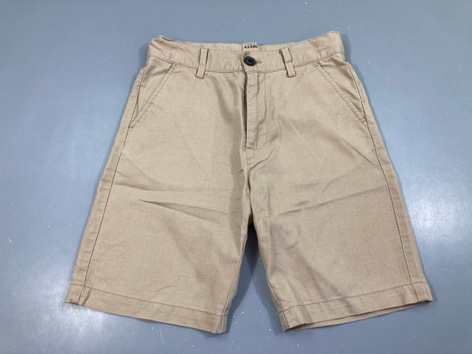 Bermuda beige en lin, moins cher chez Petit Kiwi