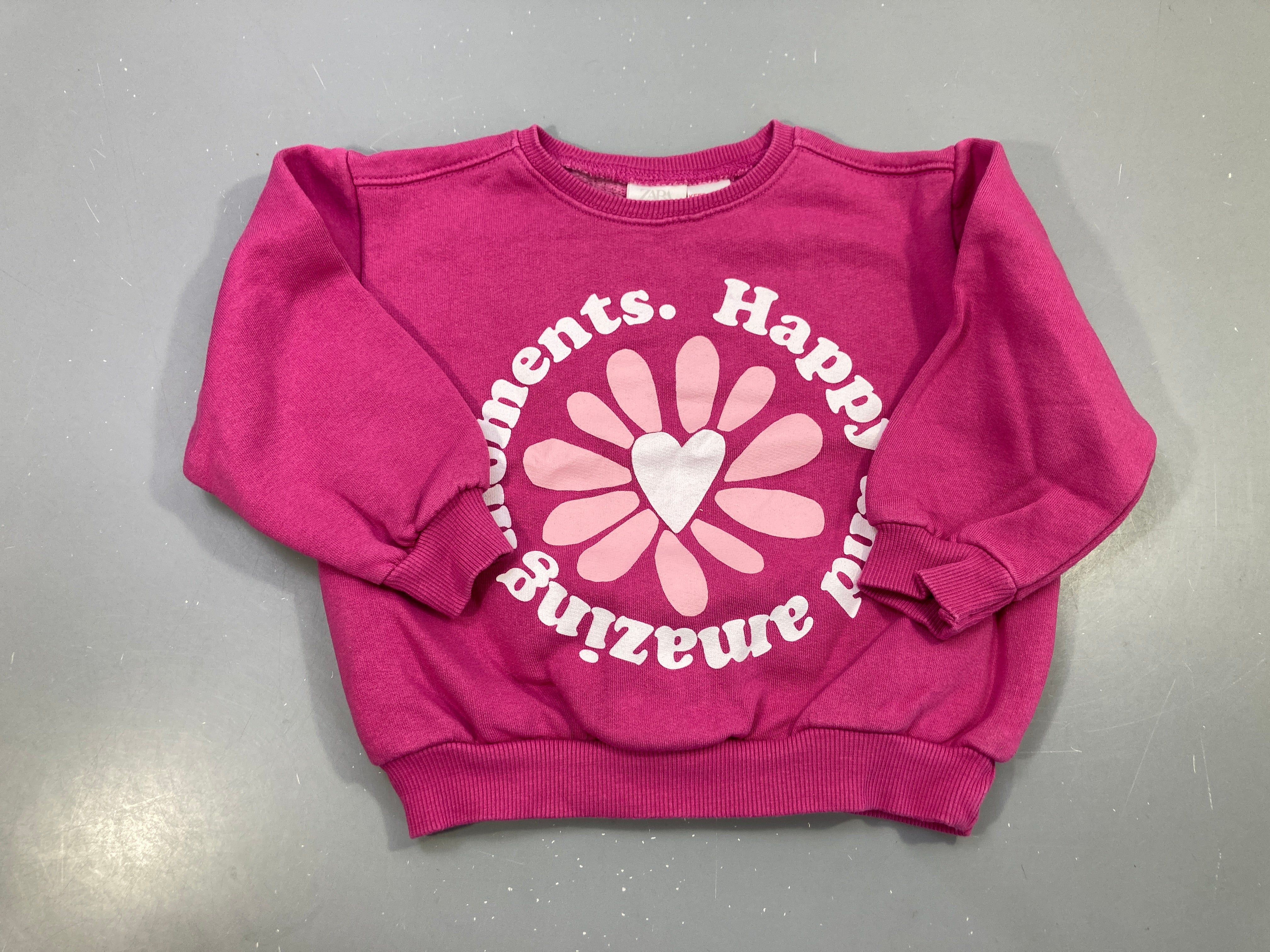 Sweat rose fuchsia fleur cœur 